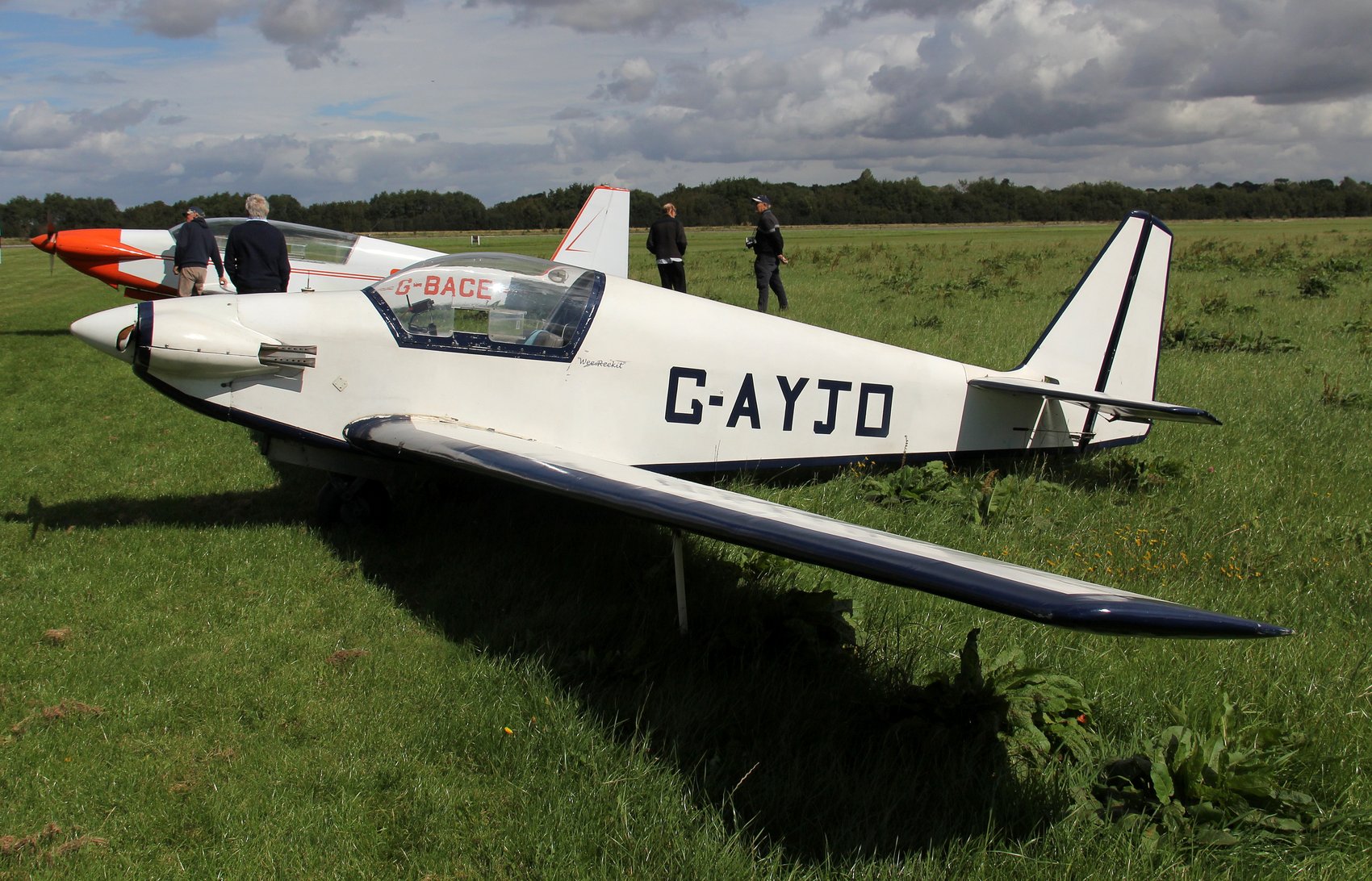 Fournier RF3 G-AYJD at Turweston, 2020