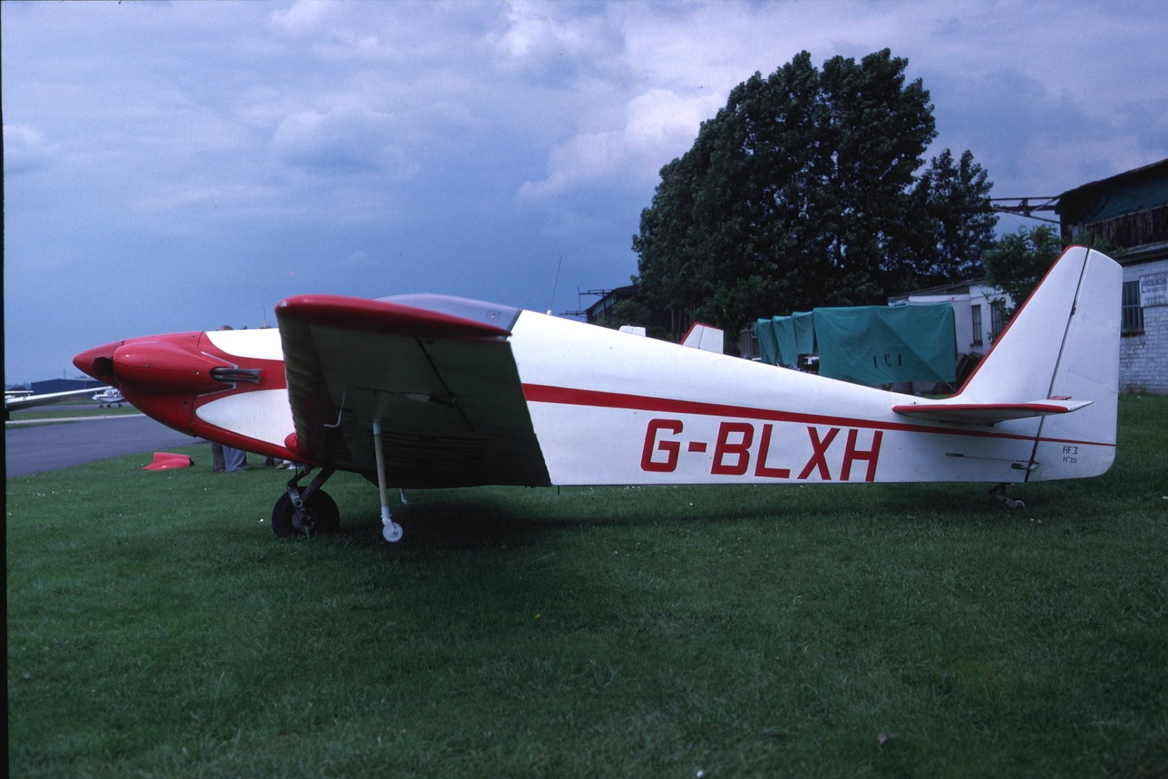Fournier RF3 G-BLXH at Staverton, 1997
