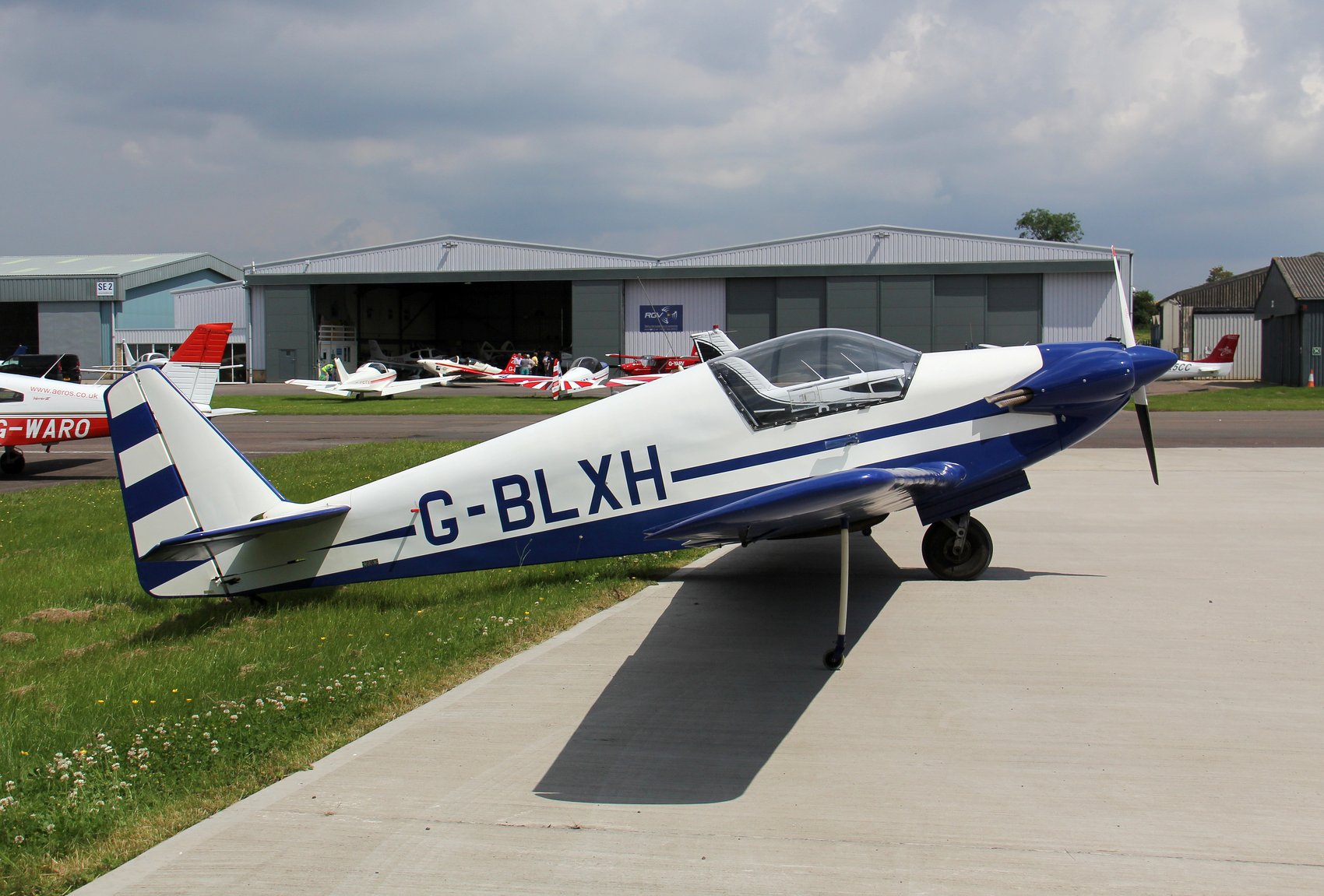 Fournier RF3 G-BLXH at Staverton, 2014