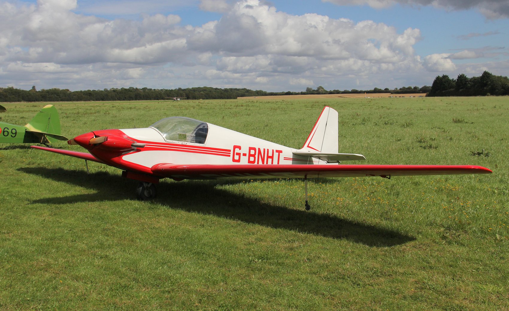 Fournier RF3 G-BNHT at Turweston, 2020