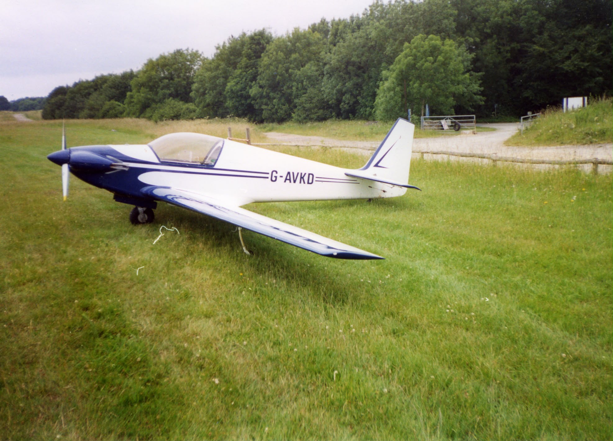 G-AVKD on the grass