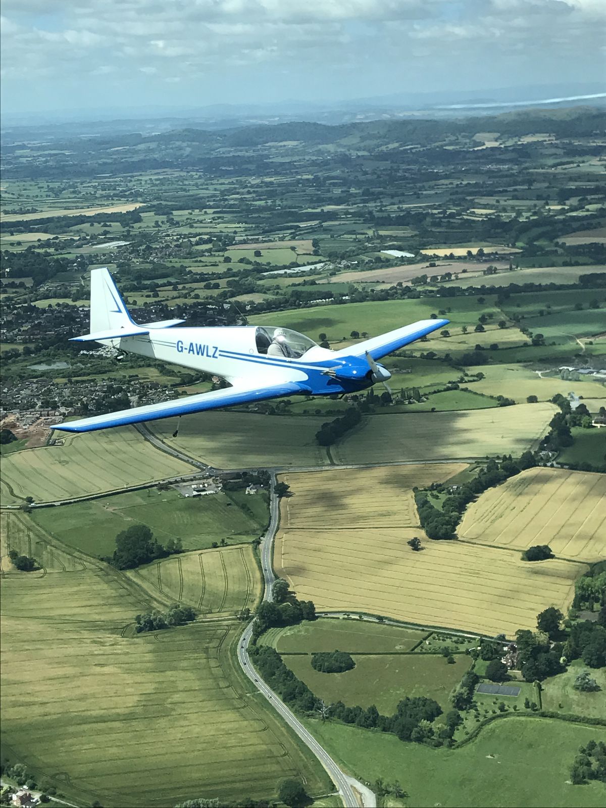 G-AWLZ · air-to-air, July 2017