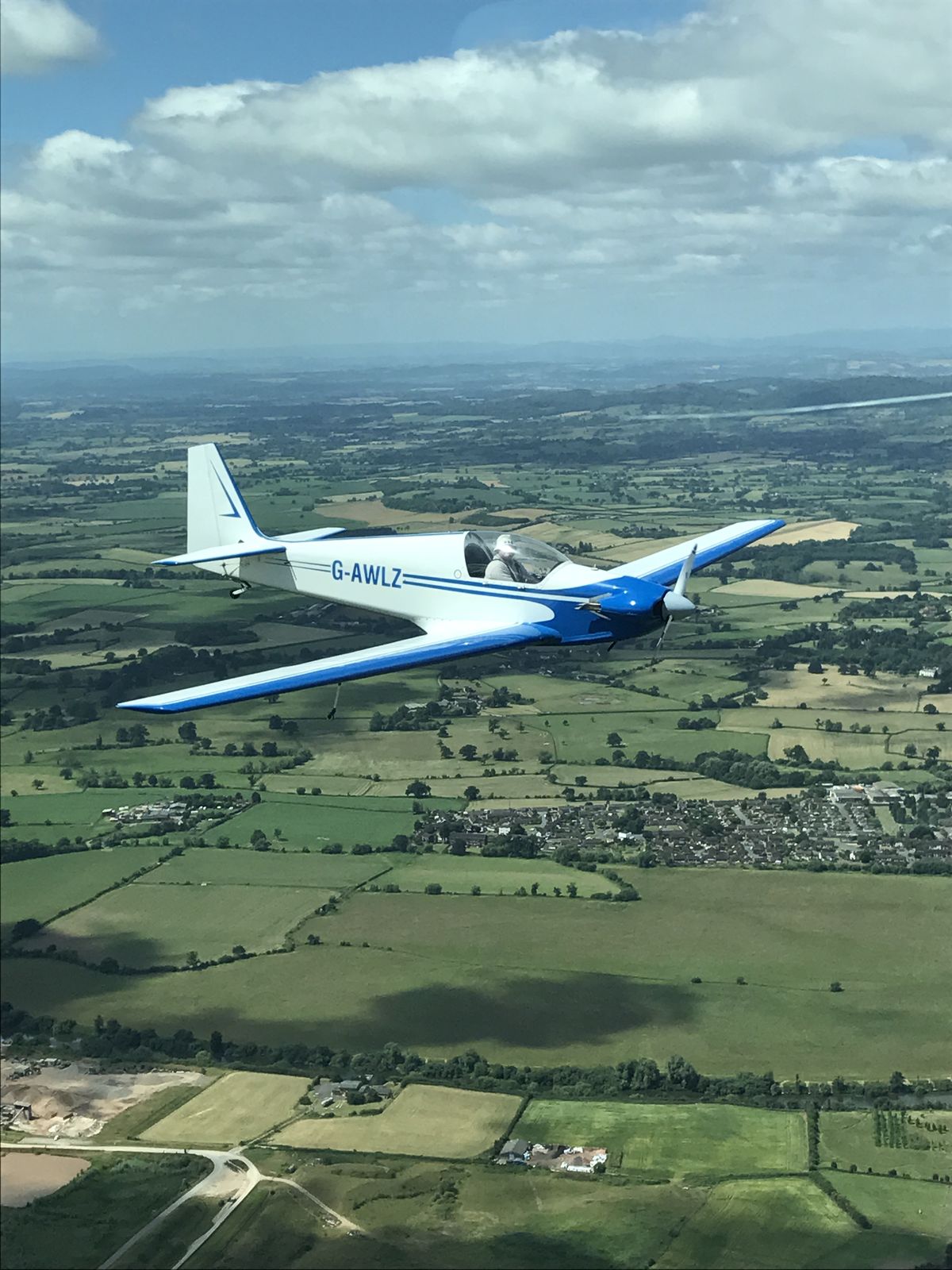 G-AWLZ · air-to-air, July 2017
