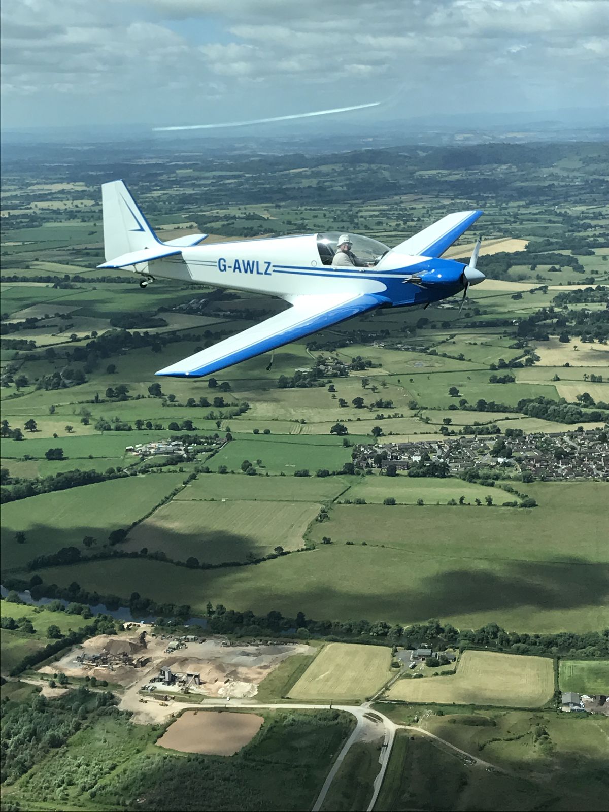 G-AWLZ · air-to-air, July 2017