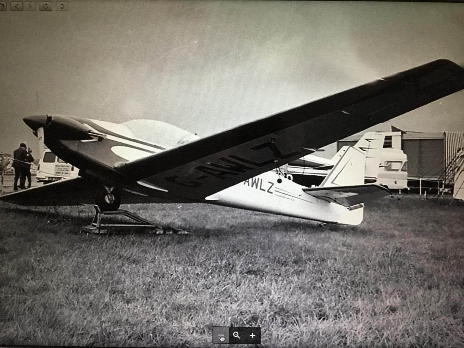 G-AWLZ · Biggin Hill, 1969, on the Sportair stand alongside N1700