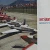 G-BIIF with the Skyhawks display team's RF4Ds lined up on the ramp