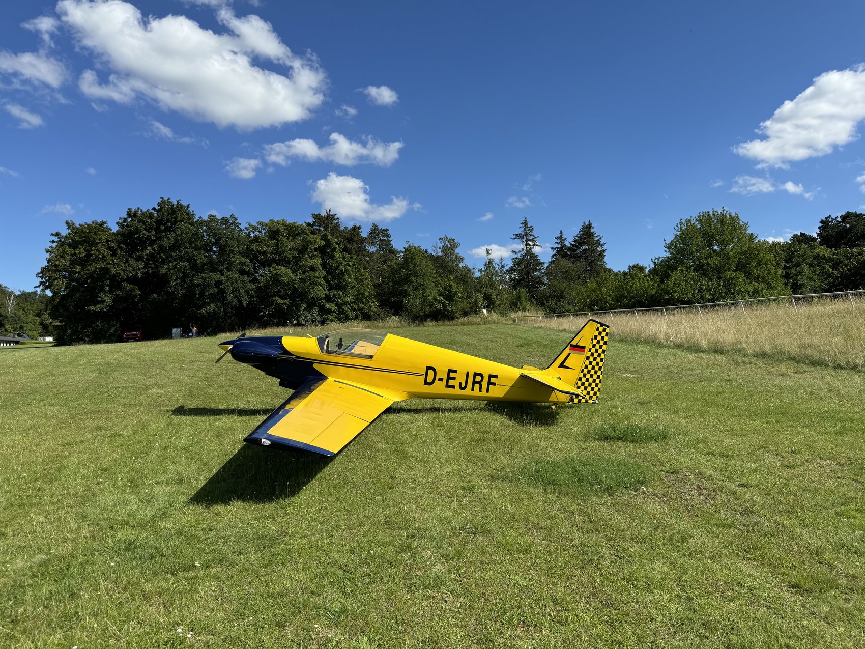 Fournier RF7 D-EJRF at Staverton, October 2024, second angle