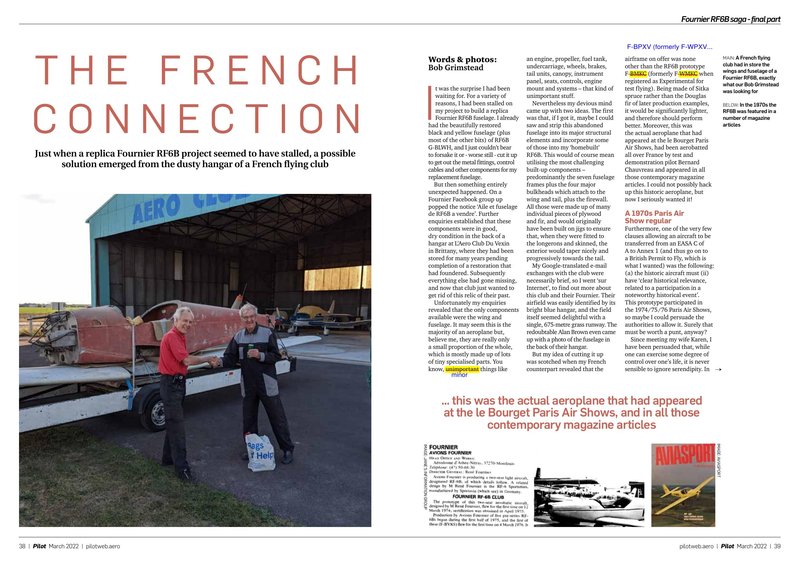 The French Connection, Pilot March 2022