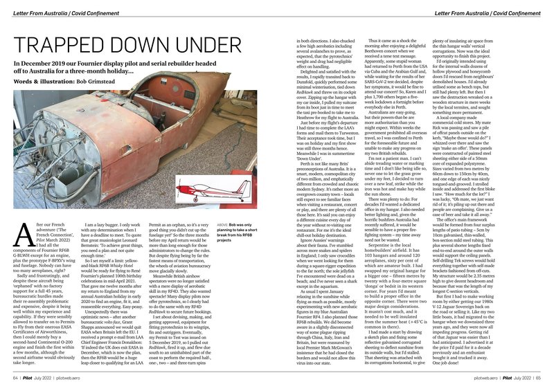 Trapped Down Under, Pilot July 2022